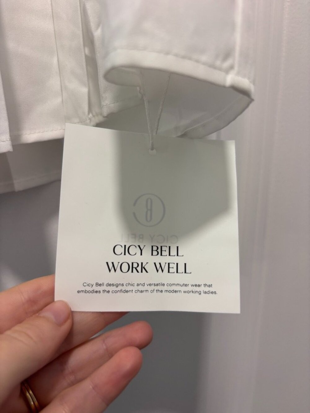 NWT Cicy Bell Work Well Bow Front Tie Tank Top - Picture 9 of 12
